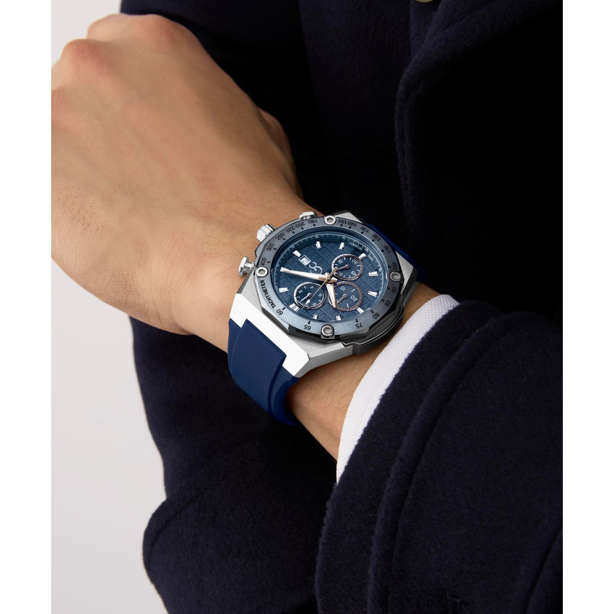 Gc IdolSport Chrono Silicone Men Watch Blue Silicone Strap Z68003G7