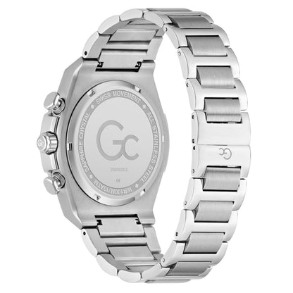 Gc Idol Sport Chrono Metal Men Watch Silver Stainless Steel Bracelet Z68002G2