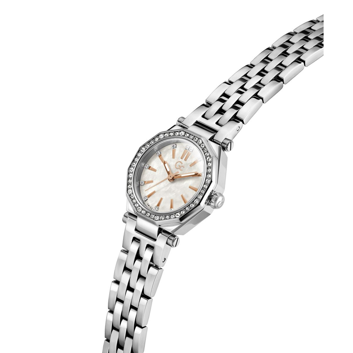 Gc Gleam Mini Small Size Metal Women Watch Silver Stainless Steel Bracelet Z54006L9