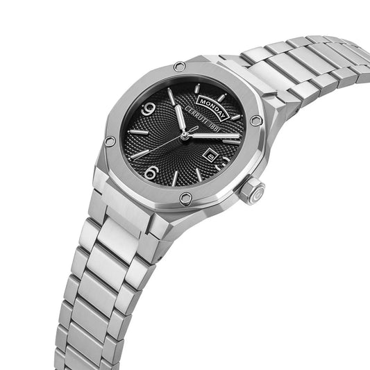 Cerruti 1881 Black Day-Date Steel Watch CIWGH0084701