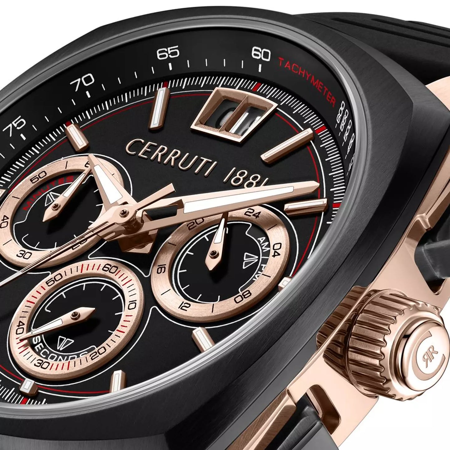Cerruti 1881 Rose Gold Black Chronograph CIWGO0085102