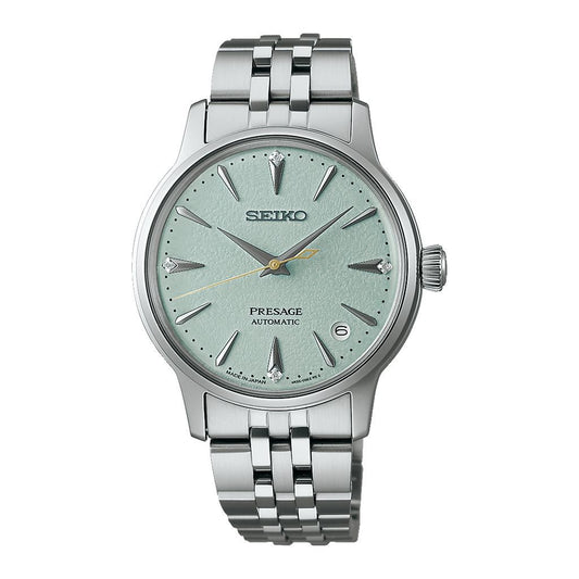 SEIKO Ladies' Hand Watch PRESAGE Stainless Band Green Dial SRPL63J1