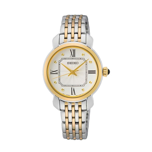 SEIKO Ladies' Hand Watch QUARTZ Stainless Band Silver Dial SUR498P1