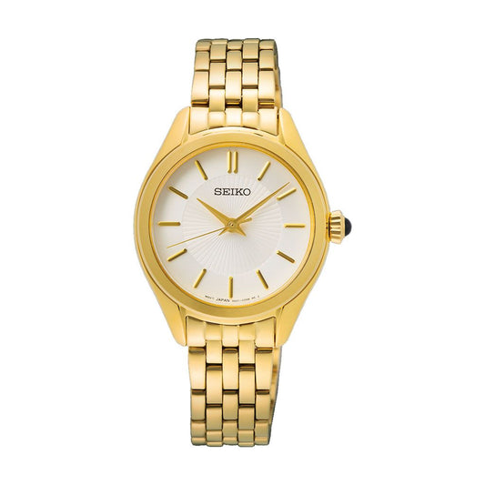 SEIKO Ladies' Hand Watch QUARTZ Stainless Band Silver Dial SUR538P1