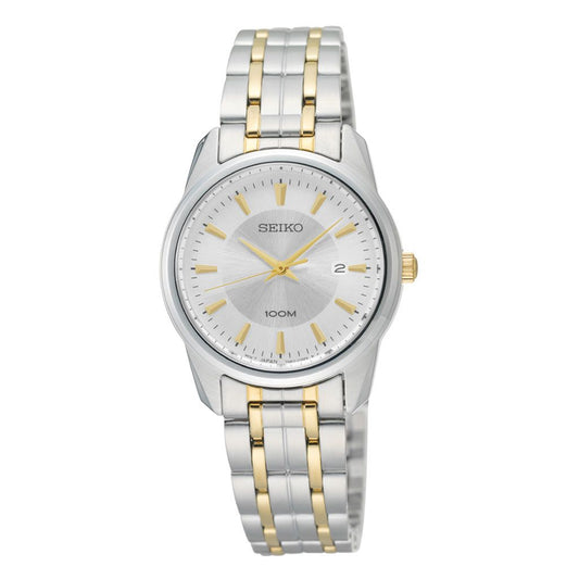 SEIKO Ladies' Hand Watch QUARTZ Stainless Band Silver Dial SXDE67P1