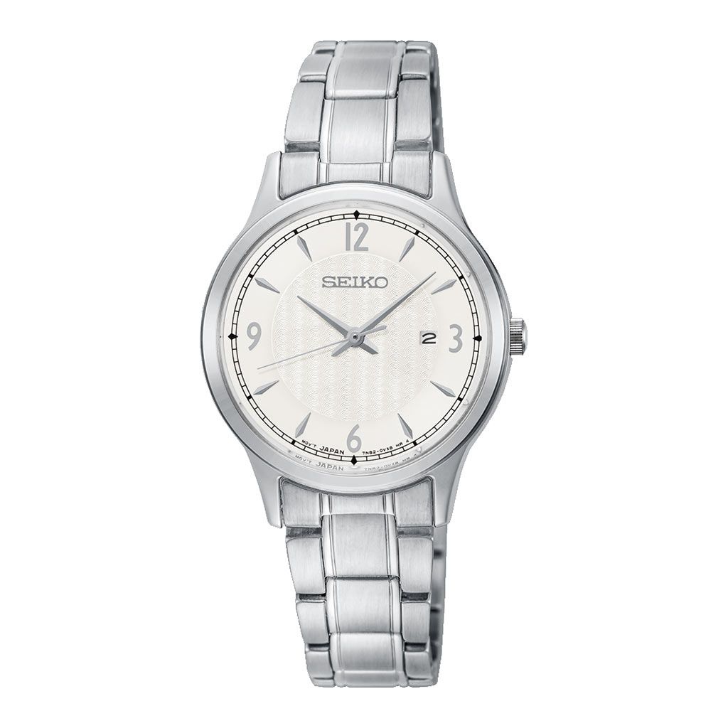 SEIKO Ladies' Hand Watch QUARTZ Stainless Band Silver Dial SXDG93P1