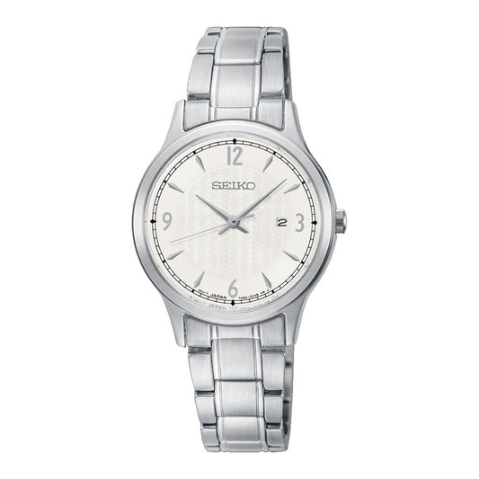 SEIKO Ladies' Hand Watch QUARTZ Stainless Band Silver Dial SXDG93P1