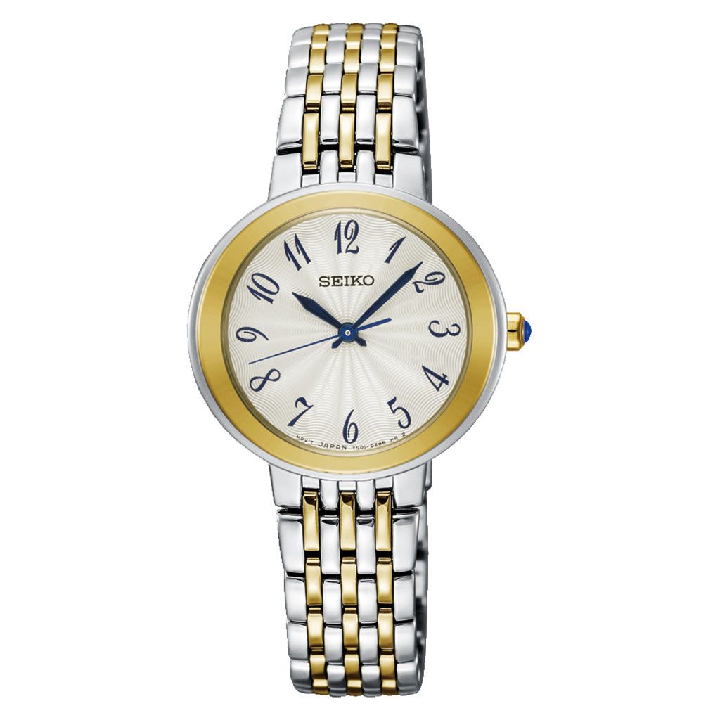 SEIKO Ladies' Hand Watch QUARTZ Stainless Band White Dial SRZ506P1