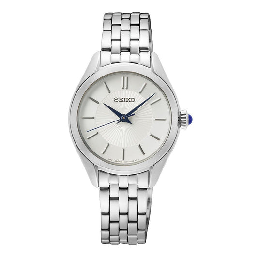 SEIKO Ladies' Hand Watch QUARTZ Stainless Band White Dial SUR537P1