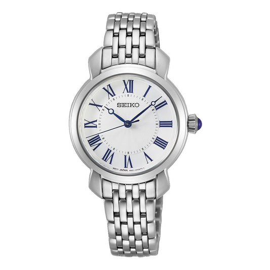 SEIKO Ladies' Hand Watch QUARTZ Stainless Band White Dial SUR629P1