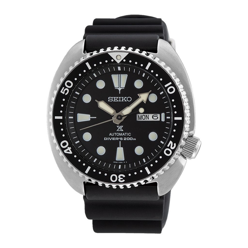 SEIKO Men's Hand Watch PROSPEX Black Silicone Strap Black Dial SRPE93K1