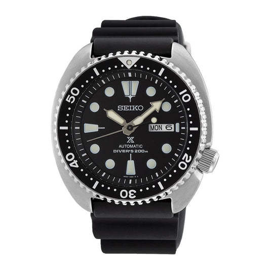SEIKO Men's Hand Watch PROSPEX Black Silicone Strap Black Dial SRPE93K1