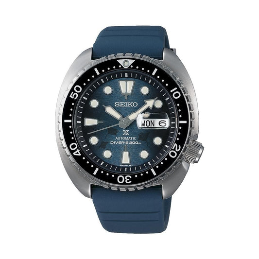 SEIKO Men's Hand Watch PROSPEX Blue Silicone Strap Blue Dial SRPF77K1