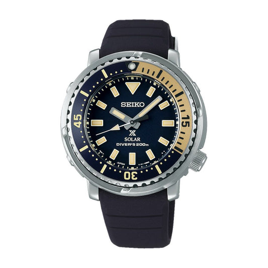 SEIKO Men's Hand Watch PROSPEX Blue Silicone Strap Blue Dial SUT403P1