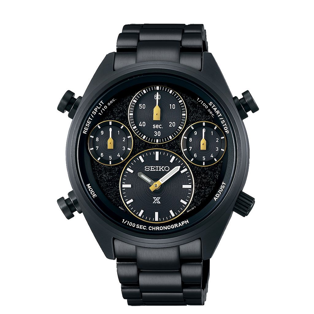 SEIKO Men's Hand Watch PROSPEX Stainless Band Black Dial SFJ007P1