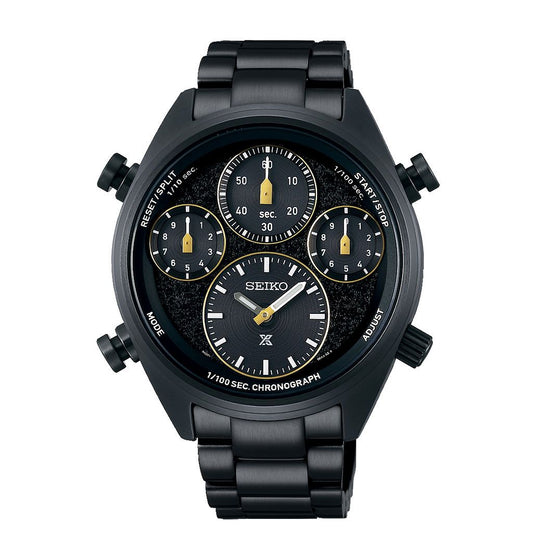 SEIKO Men's Hand Watch PROSPEX Stainless Band Black Dial SFJ007P1