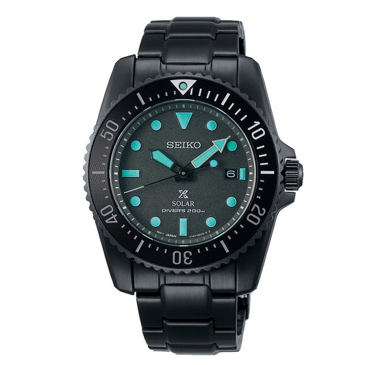 SEIKO Men's Hand Watch PROSPEX Stainless Band Black Dial SNE587P1