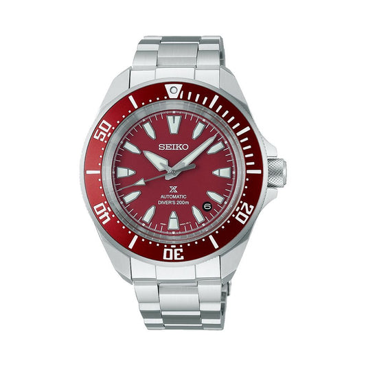 SEIKO Men's Hand Watch PROSPEX Stainless Band Burgundy Dial SRPL11K1