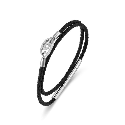 Cerruti 1881 Black Double Wrap Bracelet CIAGB0015401