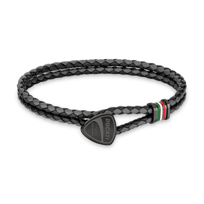 Ducati DTAGB2137504 Scudetto Black-Grey Bracelet