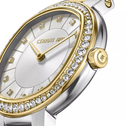 Cerruti 1881 Two-Tone Gold Diamond Watch CIWLG0086504