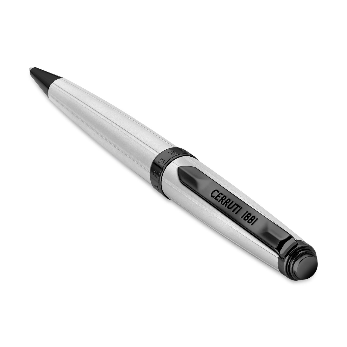 Cerruti1881 Ballpoint Pen Silver & Black - NSS221001E