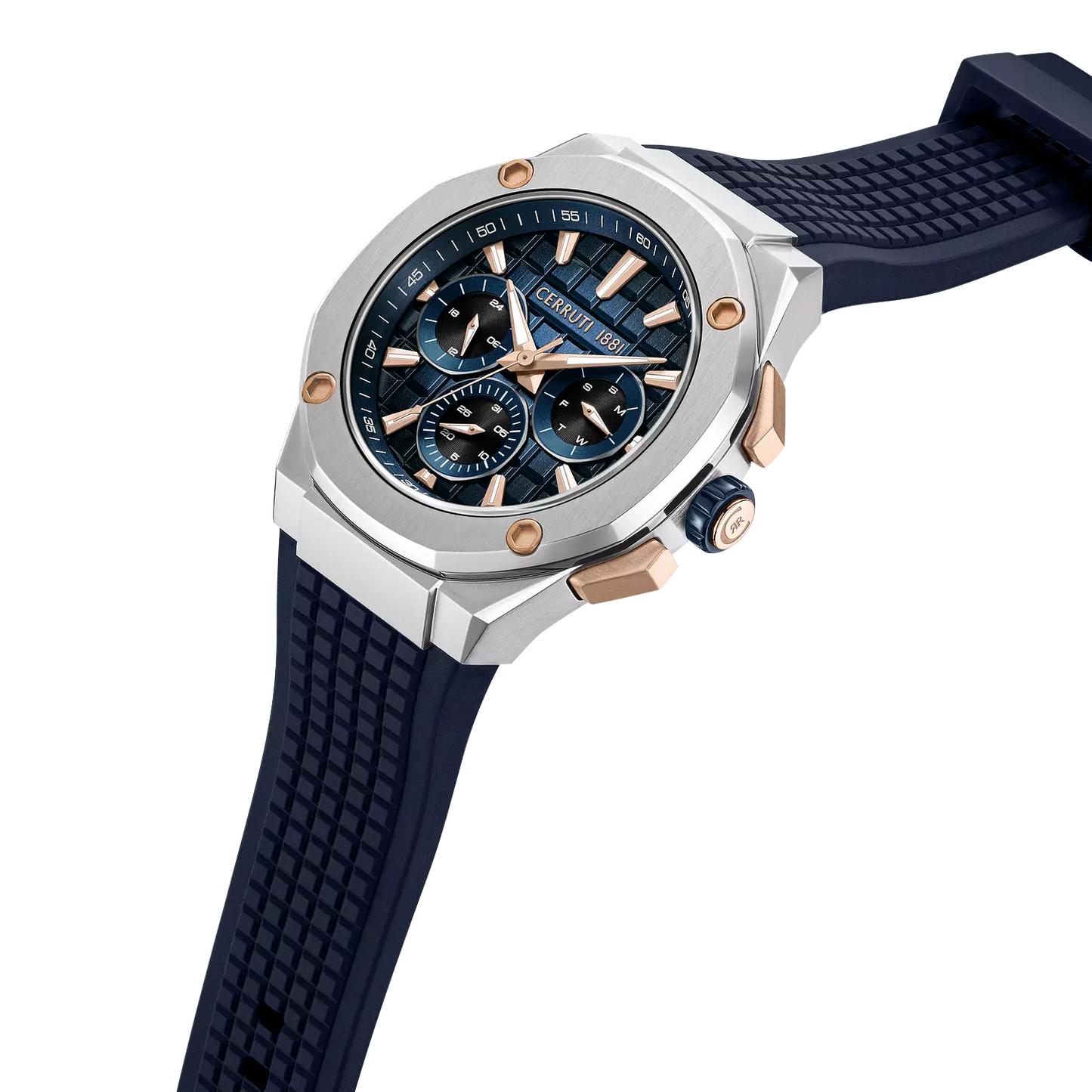 Cerruti 1881 Razzuolo Men's Chronograph Blue Dial Leather Watch - CIWGQ0073402