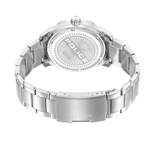 Police Chokery Watch for Men Stainless Stell Bracelet with Blue dial PEWJK0005301, silver