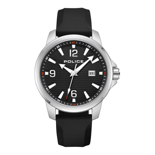Police Men Analog Quartz Watch with Silicone Strap PEWJN0020903