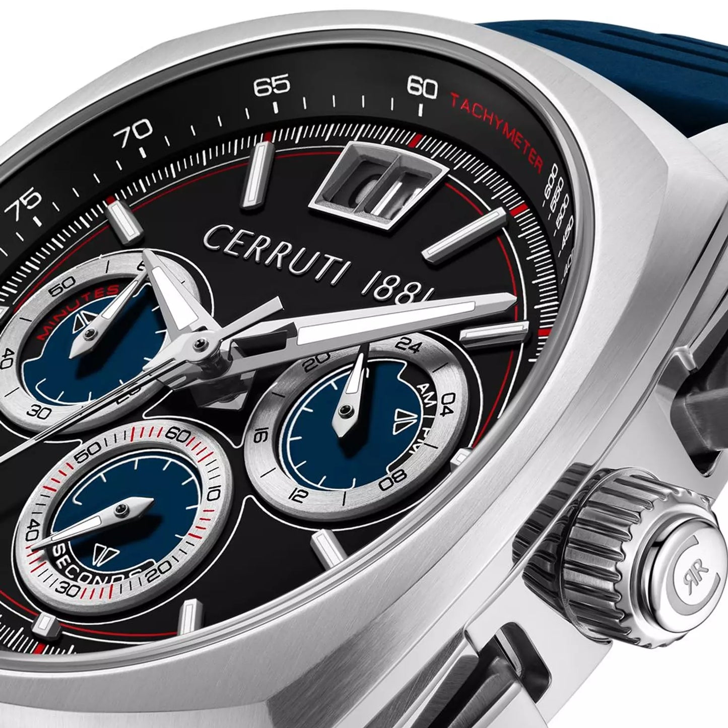 Cerruti 1881 Blue Accent Silver Chrono CIWGO0085105
