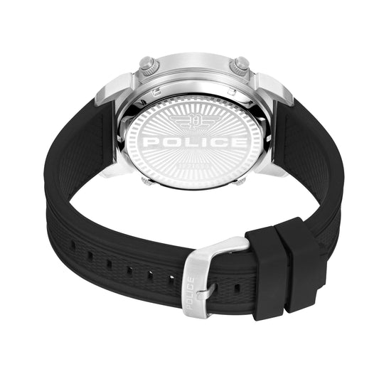 Police Men Analogue Quartz Watch with Silicone Strap PEWJP2228503