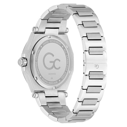 Gc Legacy Sleek Metal Men Watch Silver Stainless Steel Bracelet Z67004G2