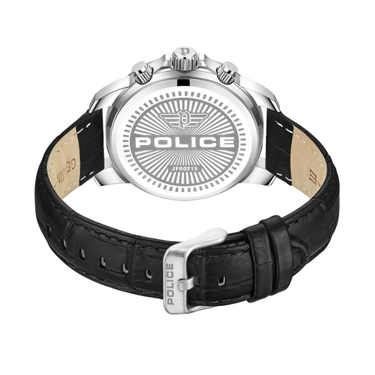 Police Mensor PEWJF0021503 Men's Chronograph Watch Dial and Black Strap