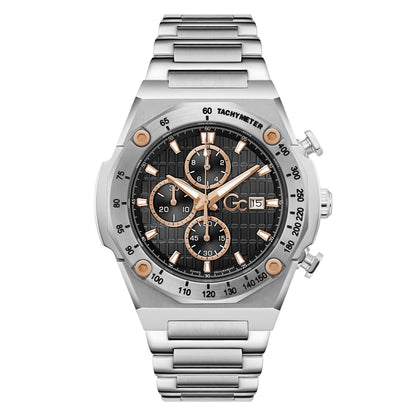 Gc Idol Sport Chrono Metal Men Watch Silver Stainless Steel Bracelet Z68002G2