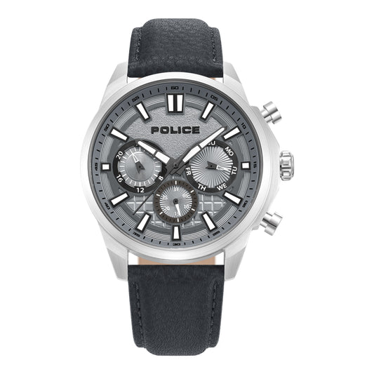 Police watches rangy Mens Analogue Quartz Watch with Leather bracelet PEWJF0021001