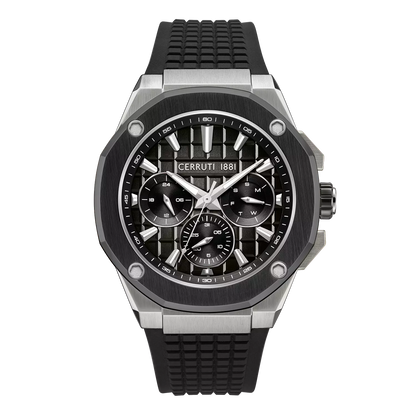 Cerruti 1881 Razzuolo Men's Chronograph Black Dial Leather Watch - CIWGQ0073401