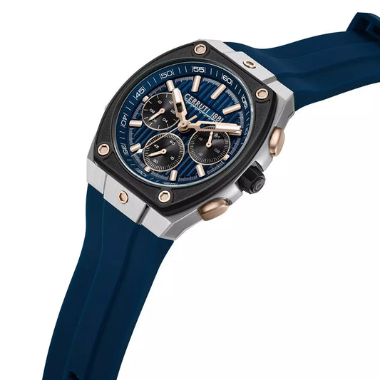 Cerruti 1881 Blue & Silver Chronograph CIWGO0085004